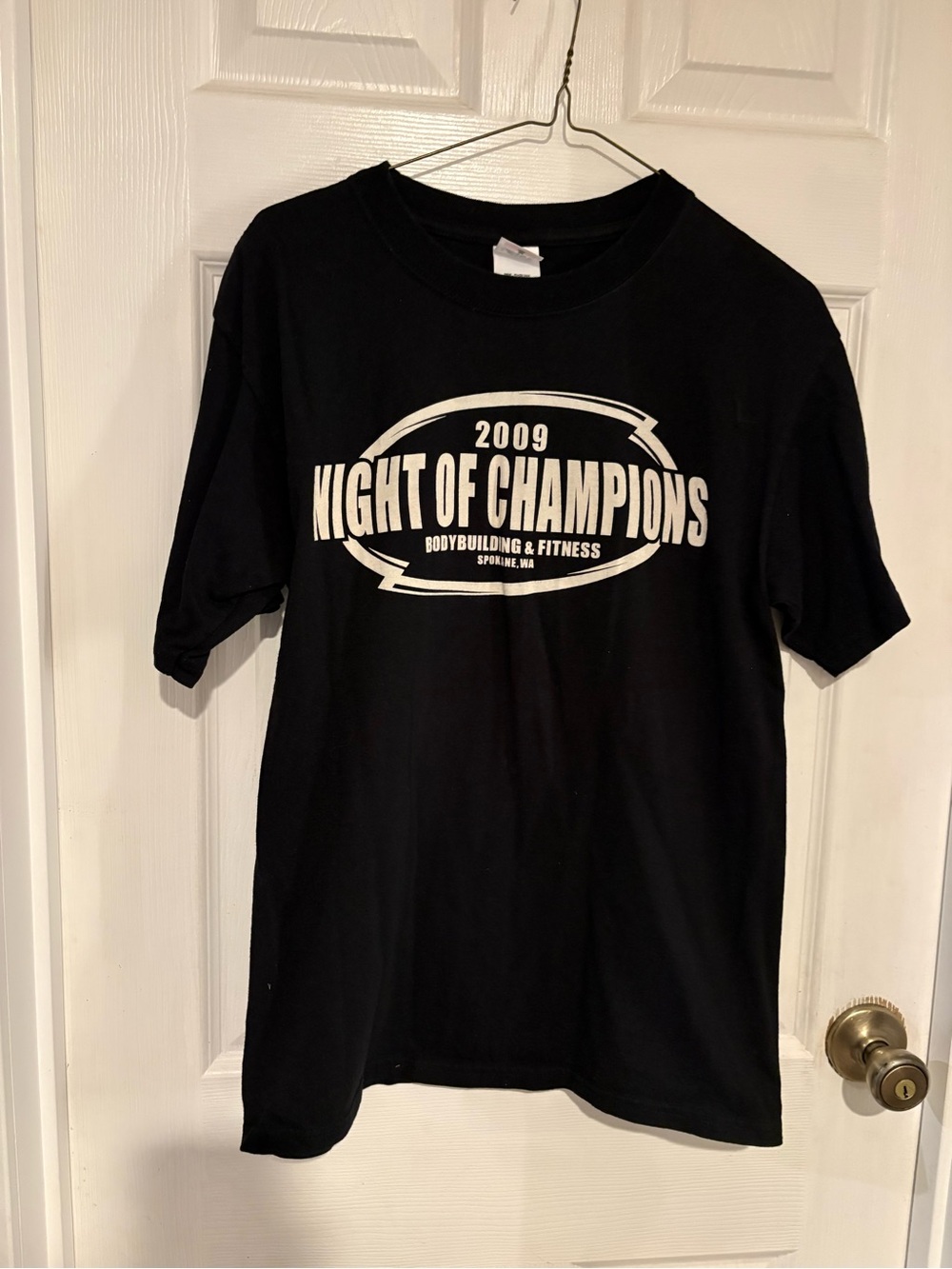 Gildan Black Graphic 'Night of Champions' 2009 Bodybuilding Tee
